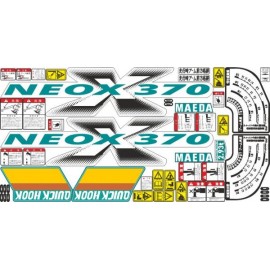 Наклейка (стикер) с логотипом на стрелу КМУ MAEDA NEOX MC-370