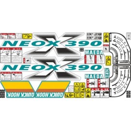 Наклейка (стикер) с логотипом на стрелу КМУ MAEDA NEOX MC-390