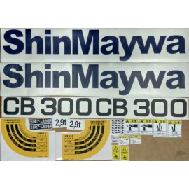 Наклейка (стикер) с логотипом на стрелу КМУ SHINMAYWA CB300