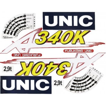 Наклейка (стикер) с логотипом на стрелу КМУ UNIC UR-340 (URA-340)